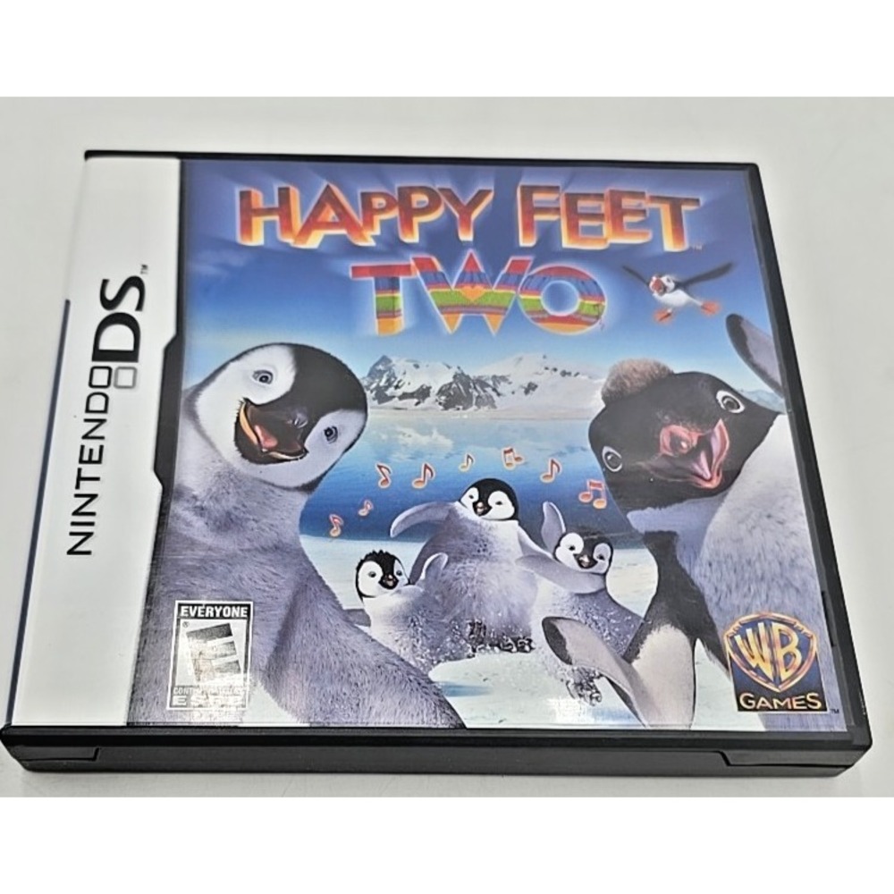 Nintendo DS Happy Feet Two‎ Video Game Cartridge Case Manual